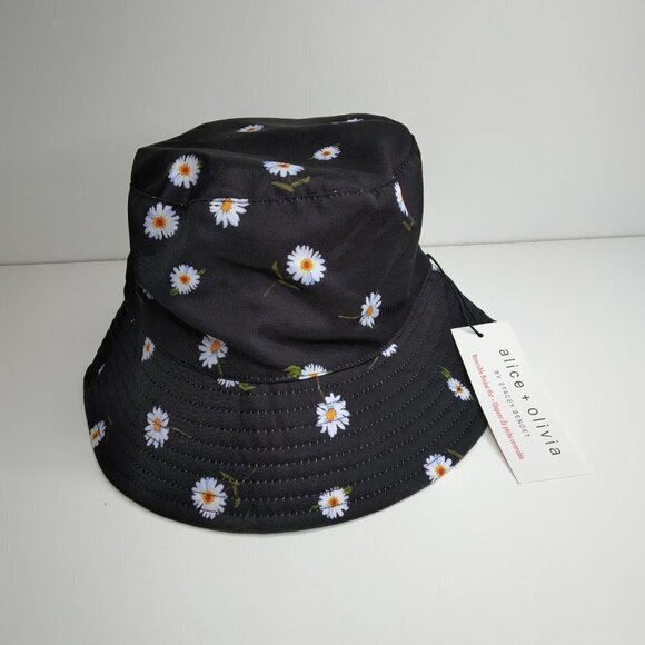 Alice +Olivia Daisy Reversible Bucket Hat NWT